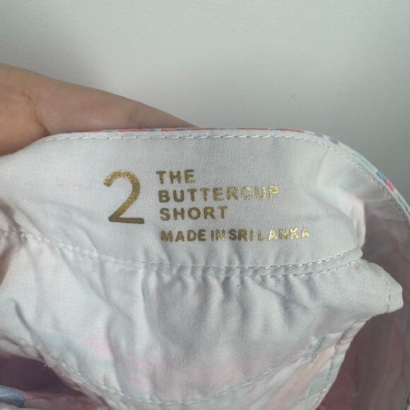 Lilly Pulitzer Shorts Women 2 Pink Buttercup 100% Cotton Scalloped Coastal Prep - Picture 5 of 8